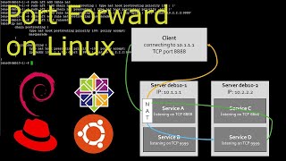 Linux Shell iptables port Forwarding  port Redirection Example Shell Tutorials [upl. by Amarillis]