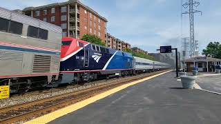 AMTK 7 leads Empire Builder 7 with Borealis equipment AND smoke show at Morton Grove [upl. by Lrak880]