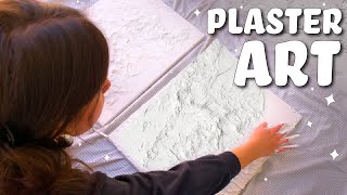 DIY Plaster Art on Canvas [upl. by Chafee103]