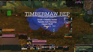 Paladin AoE  Timbermaw Rep Grind Felwood  Classic Wow [upl. by Atnuahs]