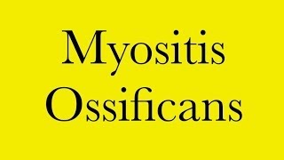 Pathology Myositis Ossificans [upl. by Combs64]