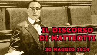 IL DISCORSO DI MATTEOTTI [upl. by Warfore]