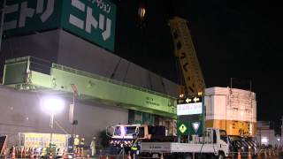 AR5500M国産最大のクレーン車で歩道橋の架設Crane TADANO 前半 [upl. by Volin]