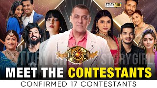 Bigg Boss 17 Ke 17 Confirmed Contestants  Bigg Boss 2023  Salman Khan  BB17 Grand Premiere [upl. by Alexia]