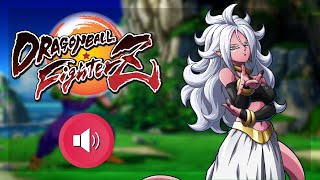 DRAGON BALL FighterZ  Android 21 Good Voice Clips [upl. by Ynamad]