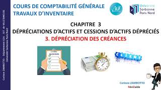 Cours dépréciation des créances  Cours de comptabilité  GEA  Travaux dinventaire [upl. by Halfon271]