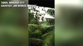 Typhoon Yolanda footage in Tabok Mandaue City [upl. by Zurciram]