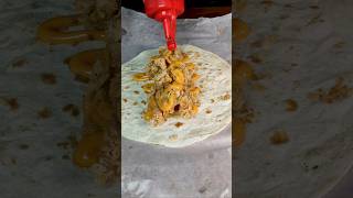 Fried wrap asmr friedchicken zingershawarma shawarmaasmr [upl. by Reeta]