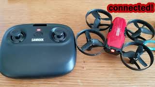 How To Connect Your SANROCK U61W Drone Mini RC Quadcopter To Your Phone Wifi Connection [upl. by Dez]