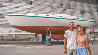 COPPERCOATING our SALVAGED BOAT Saying GOODBYE to ANTIFOULING PAINT [upl. by Duane]