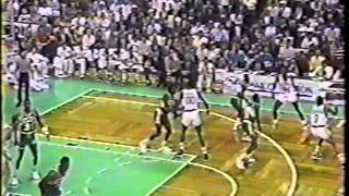 Larry Bird Greatest Games TripleDouble 401110 vs Supersonics 1989 [upl. by Mylander]