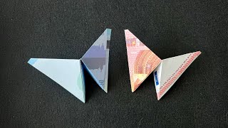 Geldscheine falten für Geldgeschenke🦋 Schmetterling 🦋einfach Geld falten zur Hochzeit [upl. by Wahkuna]