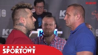 KSW 37 Popek i Pudzian oko w oko przed walkÄ… [upl. by Purington]