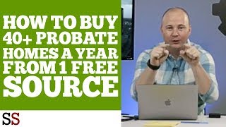 How To Buy 40 Probate Homes A Year From 1 FREE Source [upl. by Naujak]