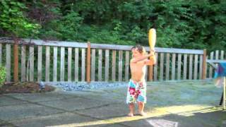 Seattle toddler learning to play baseball [upl. by Neddra620]