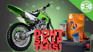 2022 Kawasaki KLX First Oil and Filter Change in 5 Minutes [upl. by Hnah296]