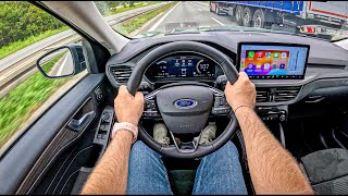 NEW Ford Kuga Active X AWD 2024  25 FHEV 183 hp  POV Test Drive [upl. by Akinahs]