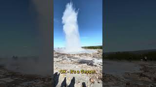 Iceland Strokkur Geyser Wows and surprises the crowd shorts [upl. by Demeyer520]