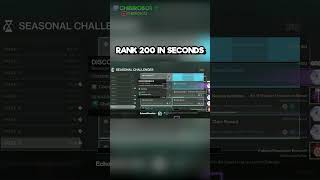 Rank 200 in SECONDS destiny2 destiny funny [upl. by Aifas]