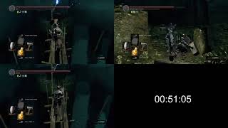 Dark Souls  Four Kings boss runback timed [upl. by Hannahoj579]