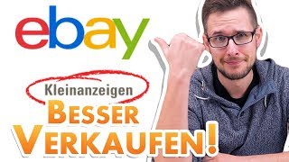 BESSER VERKAUFEN AUF ebay Kleinanzeigen 💸 [upl. by Esalb871]