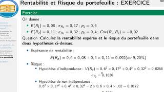 Gestion de portefeuille Partie 2  caractéristiques dun portefeuille [upl. by Kask692]