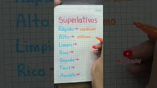 Superlativos youtubeshorts educacion aprendizaje ortografia shortvideo español shorts [upl. by Yseulte]