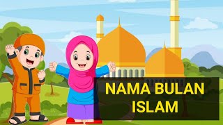 Belajar Mengenal NamaNama Bulan Hijriah  Bulan dalam Islam  Edukasi Anak PAUD [upl. by Mechling]