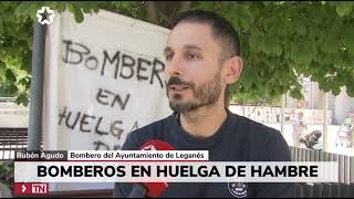 DOS BOMBEROS DE LEGANÉS EN HUELGA DE HAMBRE [upl. by Kile]