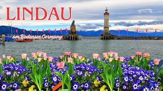 Lindau Germany🇩🇪 Frühling in Lindau Walk 2024Die wunderschöne Altstadt am Bodensee4K Walking City [upl. by Ellersick]