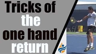 Tricks of the One Hand Backhand Return of Serve feat Nicolas Almagro [upl. by Enelyad945]