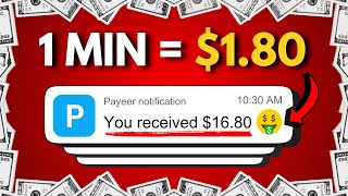 Get Paid 180 EVERY Min 🤑 Watching Google ADs  Make Money Online [upl. by Malley]