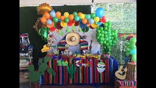 Cómo hacer una decoración de fiesta Mexicana Temática de Fiesta Mexicana 🌵🌵 [upl. by Ynohtnacram]