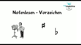 Musiktheorie Notenlesen und Vorzeichen [upl. by Vickey]