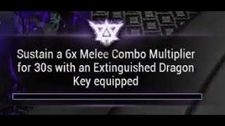 Sustain a 6x Melee Combo Multiplier  Warframe Riven Challenge [upl. by Nayhr]