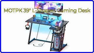 REVIEW 2024 MOTPK 39quot LShaped Gaming Desk ESSENTIAL details [upl. by Berglund321]