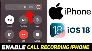 Enable Call Recording In iPhone ✅  iOS 18 Call Recording Feature 2024 [upl. by Oretna]