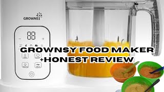 GROWNSY allin1 BABY FOOD MAKER honest review The 7 Johnsons [upl. by Adnohsat]