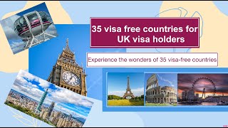 35 Visa Free Countries for UK Visa Holders [upl. by Eidod]