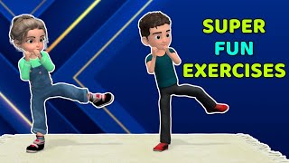 8 SUPER FUN BALANCE AND COORDINATION EXERCISES FOR KIDS [upl. by Roose]