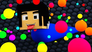 BIGGEST SNAKE EVER  Minecraft Slitherio [upl. by Papert]