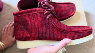 THEY AINT THAT BAD The Clarks Original Wallabee quotRed Velvetquot Review [upl. by Ebonee]