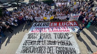 Ahora  Video desde el Garrahan  Se siente fuerte el paro y 14hs marchan al Congreso [upl. by Yam1]