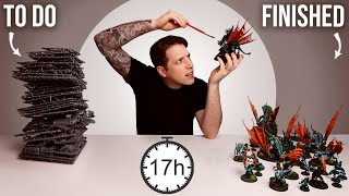 I painted 102 Warhammer minis in 24 hours  and gave it to a stranger [upl. by Theone]