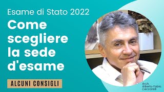 Come scegliere la sede dove sostenere lEsame di Stato [upl. by Leonardo290]