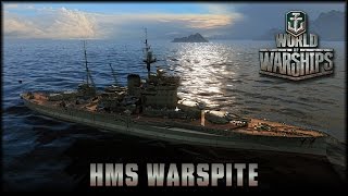 World of Warships  UK HMS Warspite  deutsch  gameplay [upl. by Ahseryt420]