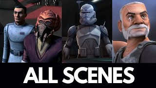 Commander Wolffe all scenes Clone Wars Rebels [upl. by Bonine]