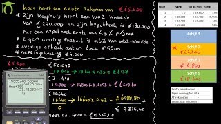 Berekenen inkomstenbelasting box 1  economie uitleg [upl. by Aleka58]