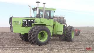 STEIGER PTA325 Panther III 4wd Tractor Working on Fall Tillage [upl. by Eilyac]