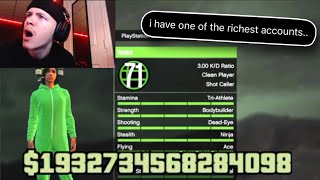 I went on the RICHEST GTA Account in GTA Online the most money i have ever seen [upl. by Quintilla]